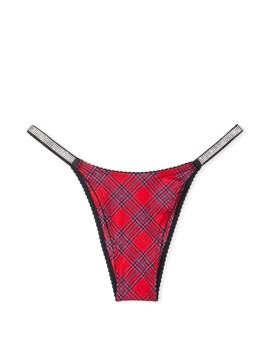 Трусики Very Sexy Shine Strap Brazilian Panty Lacy Plaid