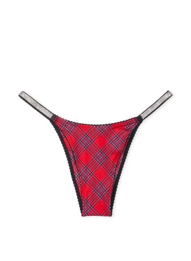 Трусики Very Sexy Shine Strap Brazilian Panty Lacy Plaid
