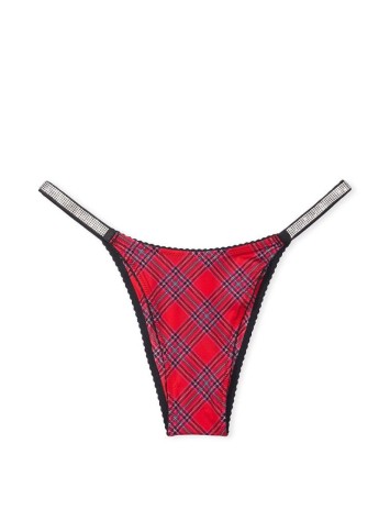 Трусики Very Sexy Shine Strap Brazilian Panty Lacy Plaid