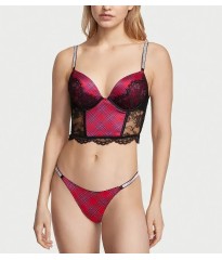 Трусики Very Sexy Shine Strap Brazilian Panty Lacy Plaid