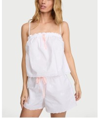 Піжама Heritage Cotton Eyelet Short Pajama Set White Floral