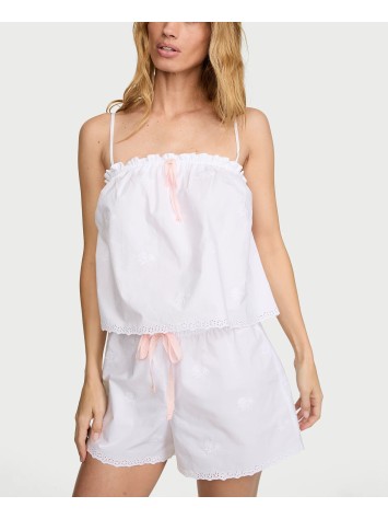 Пижама Heritage Cotton Eyelet Short Pajama Set White Floral