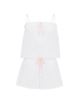 Піжама Heritage Cotton Eyelet Short Pajama Set White Floral