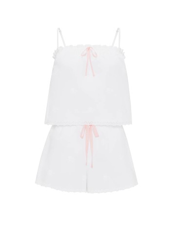 Пижама Heritage Cotton Eyelet Short Pajama Set White Floral
