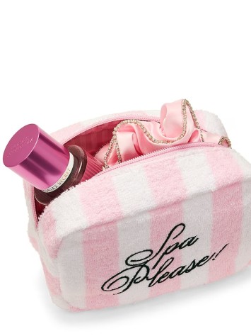 Косметичка 'Spa Please' Embroidery Iconic Stripe Pink 