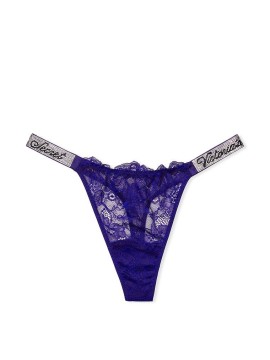 Трусики Shine Strap Deep Blue Thong Panty