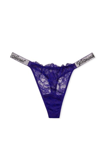 Трусики Shine Strap Deep Blue Thong Panty