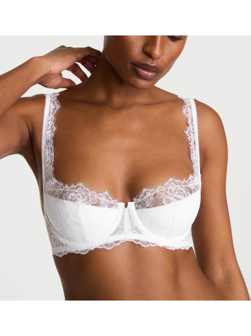 Бюстгальтер Rose Lace Uplift Balconette Bra VS White