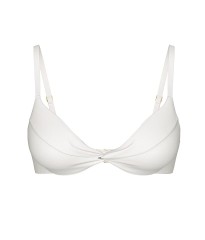 Купальник Essential Twist Push-Up Top Brazilian Bikini Bottom Coconut White
