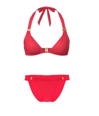 Купальник Essential Harlow Halter Push-Up Top Bikini Bottom Pink Island