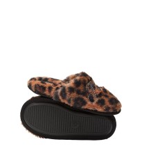 Домашні капці Faux Fur Slippers Brown Leopard 