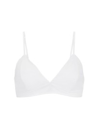 Костюм трійка Cotton Button-Front Sleepshirt Bralette Bubble Short White