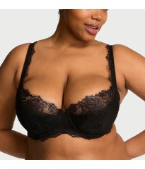 Бюстгальтер Rose Lace Uplift Balconette Bra Jet Black