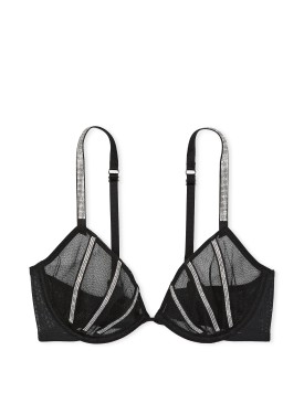 Бюстгальтер Sheer Shine Low-Cut Demi Bra Black