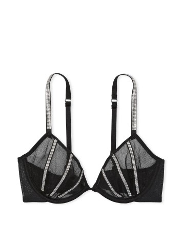 Бюстгальтер Sheer Shine Low-Cut Demi Bra Black