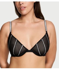 Бюстгальтер Sheer Shine Low-Cut Demi Bra Black
