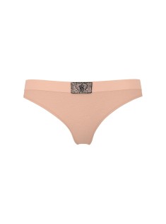 Трусики Cotton Shine Patch Thong Pink Gin