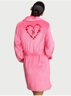Плюшевий халат Short Cozy Robe Angel pink Hearts