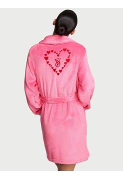 Плюшевий халат Short Cozy Robe Angel pink Hearts
