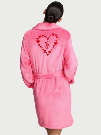 Плюшевий халат Short Cozy Robe Angel pink Hearts