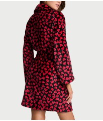 Плюшевий халат Short Cozy Robe Heart Lipstick