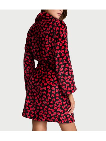 Плюшевий халат Short Cozy Robe Heart Lipstick