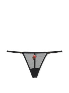 Трусики Mesh V-string Panty Strawberry Black