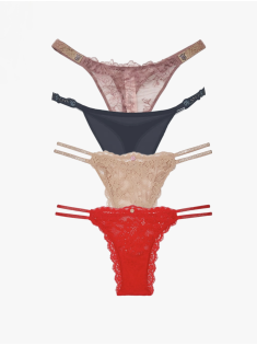 Набор трусиков Shine Strap Thong Brazilian Set