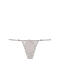 Трусики Lace Trim String Knickers Grey