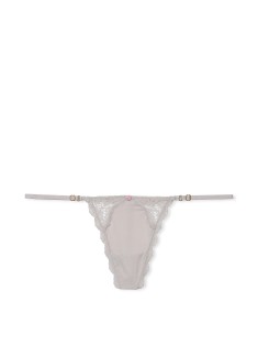 Трусики Lace Trim String Knickers Grey