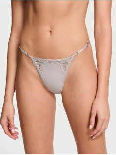 Трусики Lace Trim String Knickers Grey