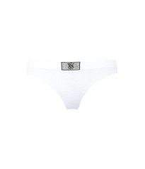 Трусики Logo Cotton Shine Patch Thong White