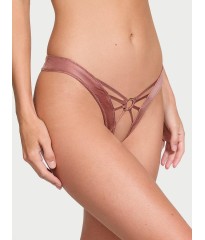 Трусики Strappy Crotchless Thong Knickers Rose