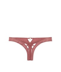 Трусики Strappy Crotchless Thong Knickers Rose
