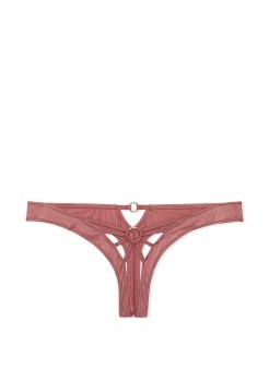 Трусики Strappy Crotchless Thong Knickers Rose