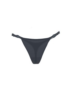 Трусики Dark Twilight Blue Thong Floral Shine Strap