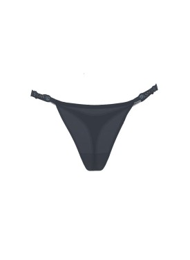 Трусики Dark Twilight Blue Thong Floral Shine Strap