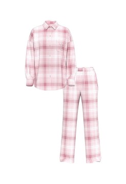 Піжама Modal-Cotton Long PJ Set Pink Plaid
