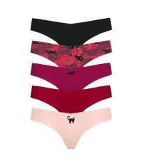 Набір трусиків 5-Pack No-Show Thong Panties Multi color