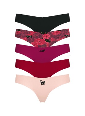 Набор трусиков 5-Pack No-Show Thong Panties Multi color