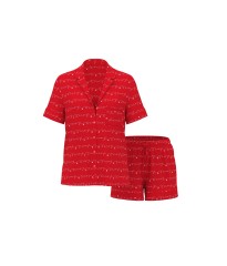 Піжама Modal Short Pajama Set Lipstick Petal