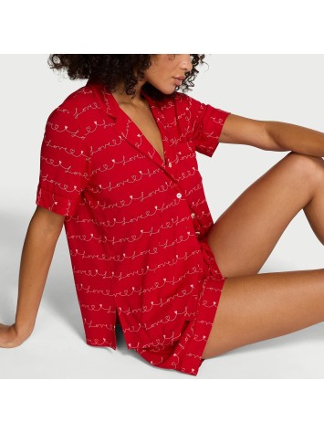 Пижама Modal Short Pajama Set Lipstick Petal