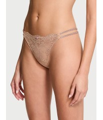 Трусики Dream Angels Twinkle Strap Lace Brazilian Panty Praline