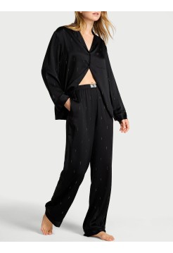 Піжама Black Signature Satin Shine Long Pajama Set