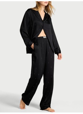 Пижама Black Signature Satin Shine Long Pajama Set