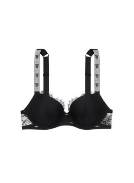 Бюст Lightly Lined shine strap black lace bra