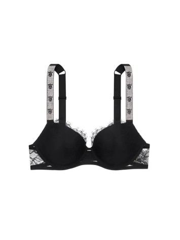 Бюст Lightly Lined shine strap black lace bra