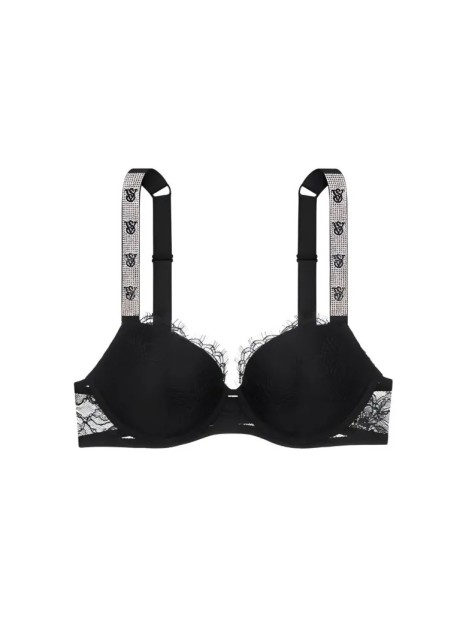 Бюст Lightly Lined shine strap black lace bra
