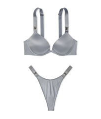 Комплект білизни Bombshell Add-2-Cups Scattered Shine Strap Push-Up Bra Set Asteroid Grey