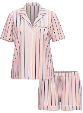 Піжама Modal Short Pajama Set Blossom Stripes